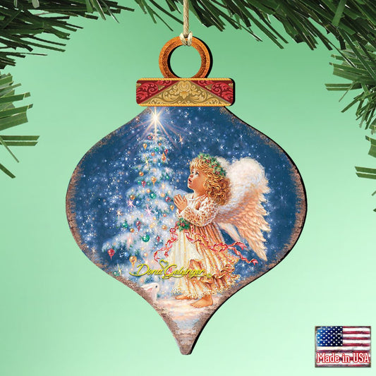 Light of Christmas Angel Wooden Ornaments by Gelsinger - Nativity Holiday Decor - 8031152-0703-1