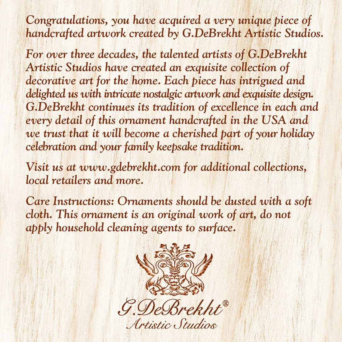 Flying Angel Mercury Glass Ornament by G. DeBrekht - Nativity Holiday Décor - 772024-3