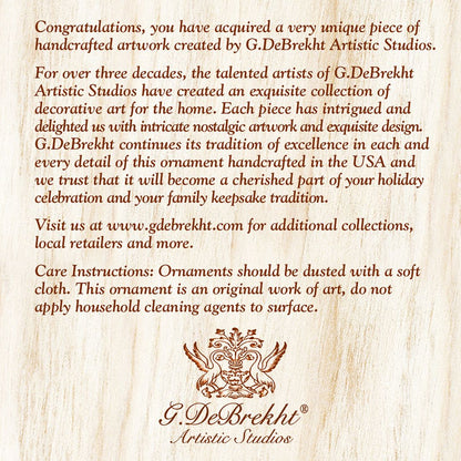 Flying Angel Mercury Glass Ornament by G. DeBrekht - Nativity Holiday Décor - 772024-3