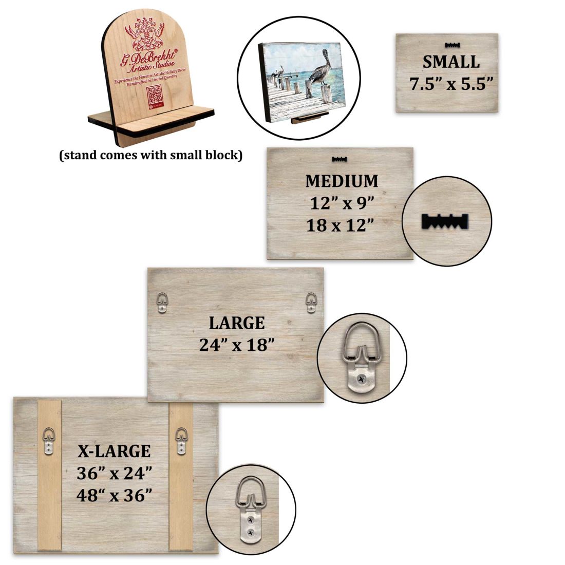 Grin & Bear it Grizzly Mother & Cub Wooden Wall Art by J. Bergsma - Nature Wildlife Decor - 85922947B-JB-3