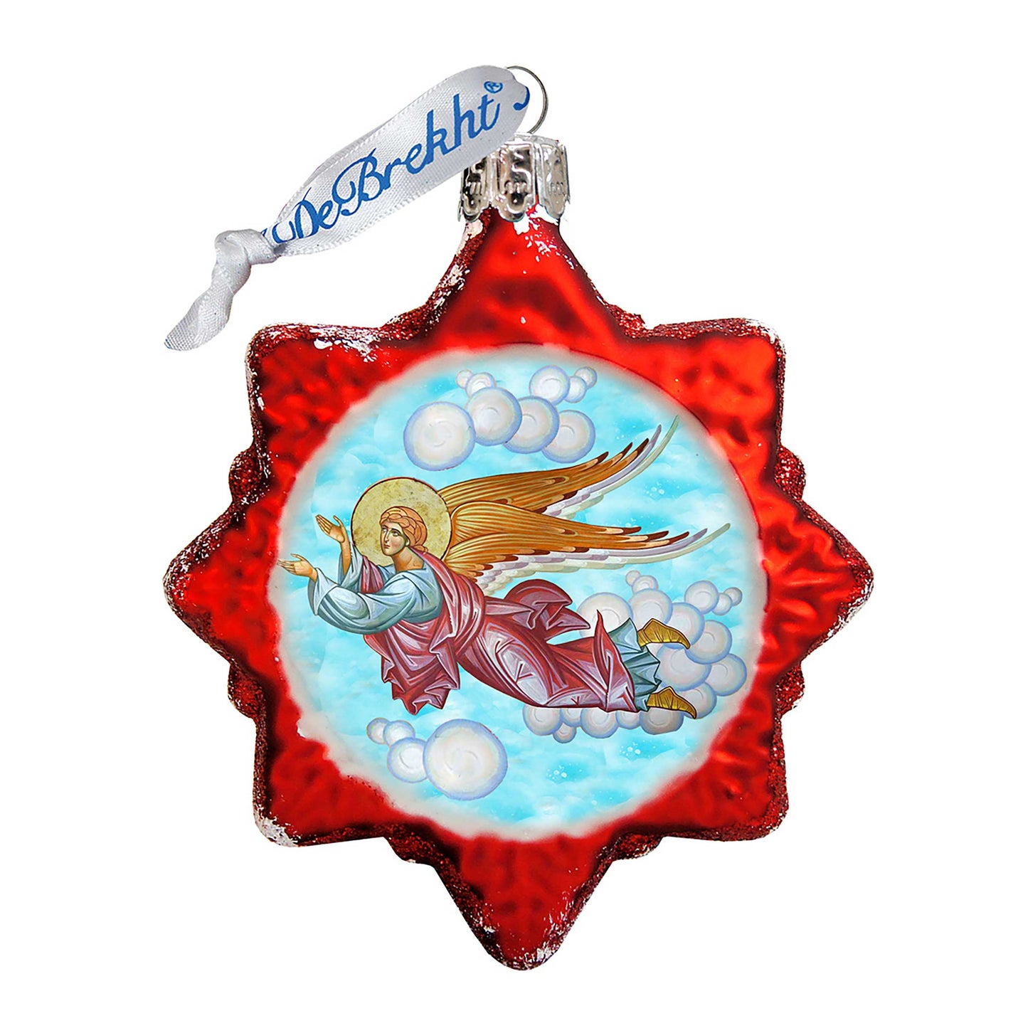 Flying Angel Mercury Glass Ornament by G. DeBrekht - Nativity Holiday Décor - 772024-4