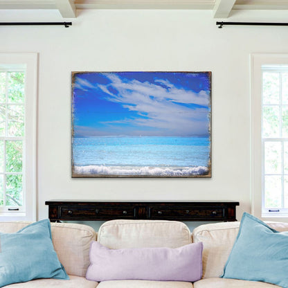 The Beach Wood Wooden Coastal Wall Art by Nature Wonders - Coastal Sea-Life Decor - 95226-3B-0